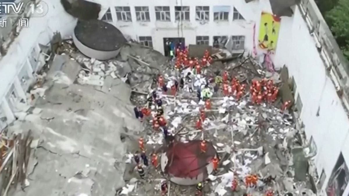 China gym collapse