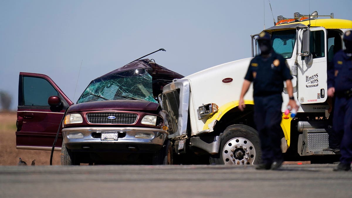 scene of a deadly crash 