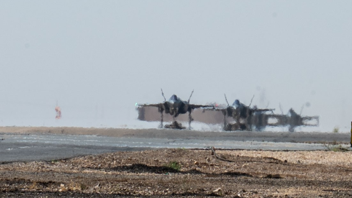 Air Force F-35 fighters on runway