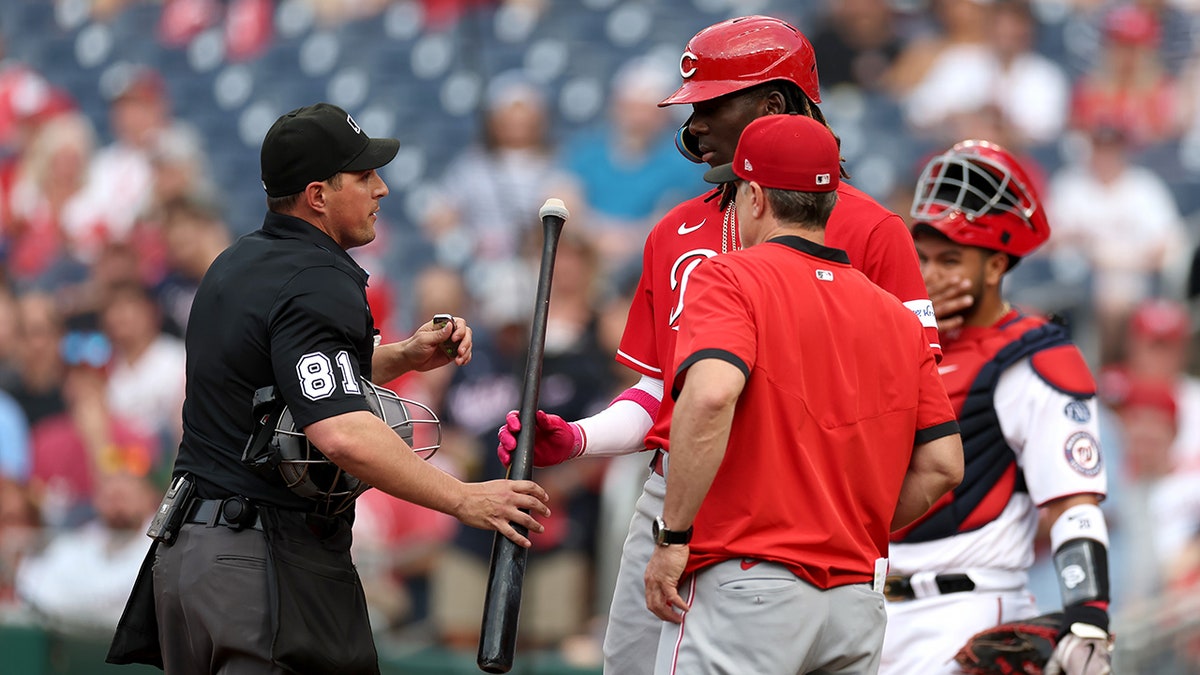 Bats check Elly De La Cruz's bat