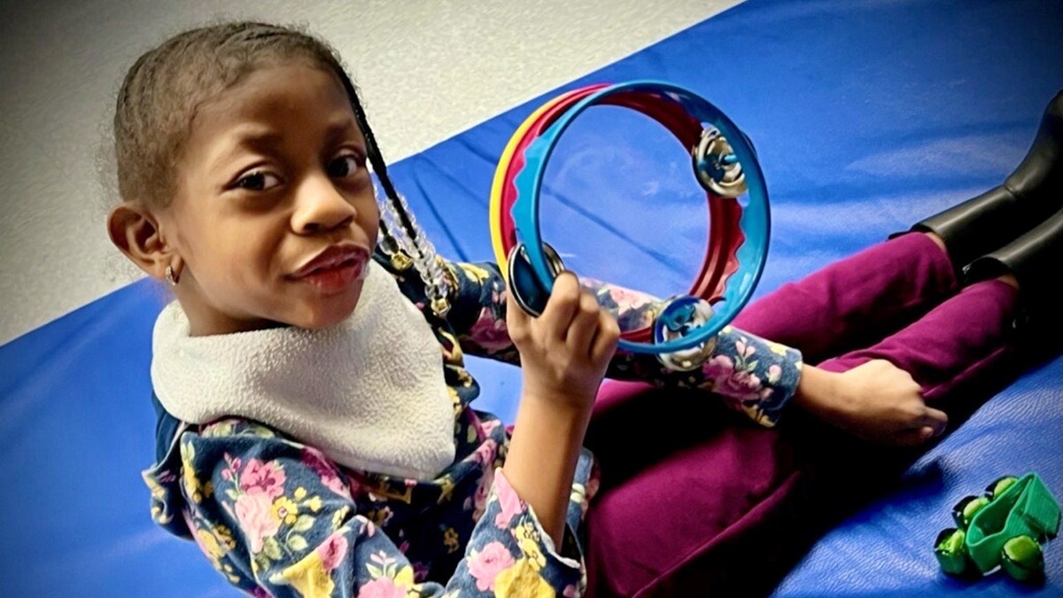 Six-year-old Fajr Atiya Williams of New Jersey is pictured