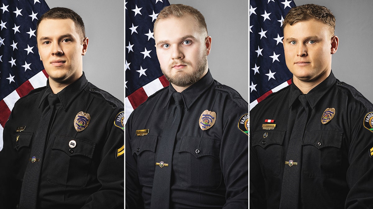 Police officers Andrew Dotas, Tyler Hawes, Zach Robinson