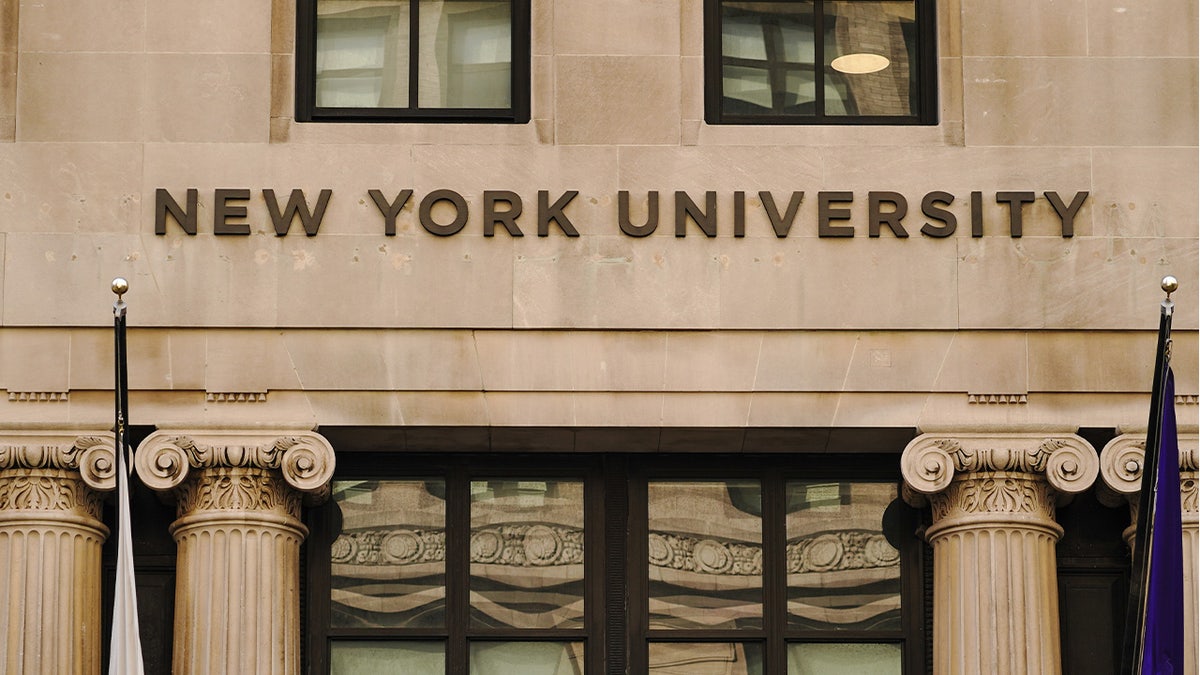 New York University sign