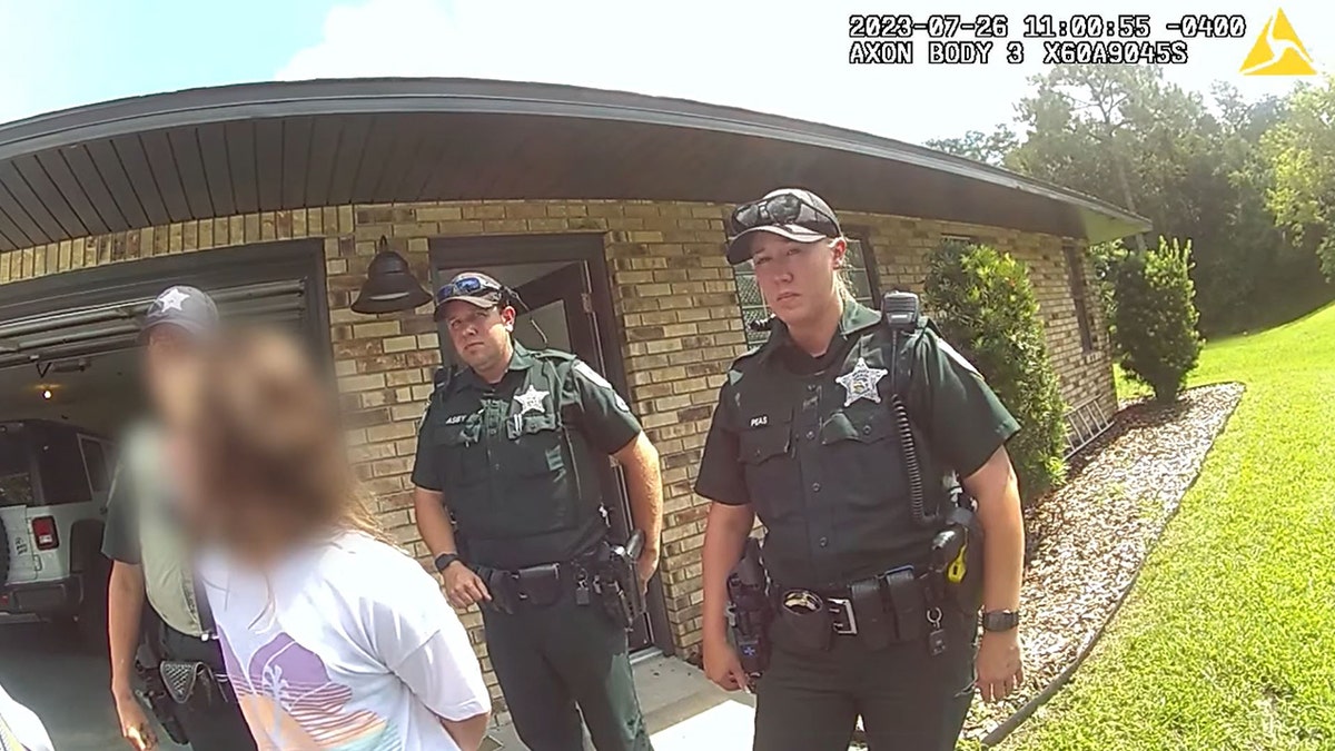 deputies speaking with girl