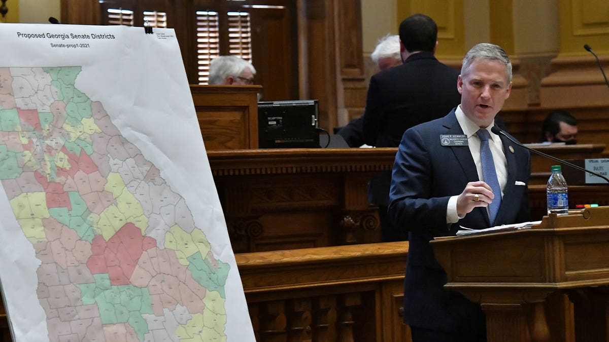 Georgia state Sen. John Kennedy introduces a district map 