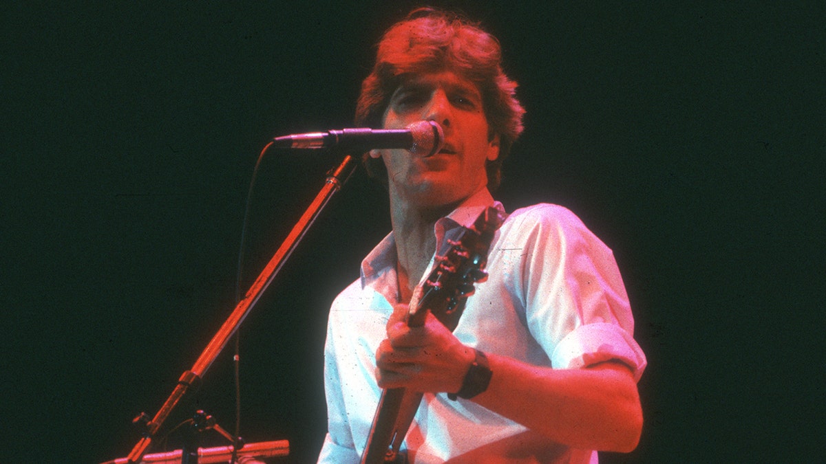 Glenn Frey performing on stage in 1980
