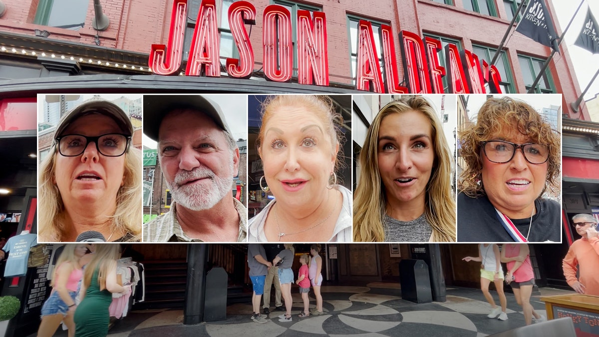 Floating heads of Americans weighing in on Jason Aldean