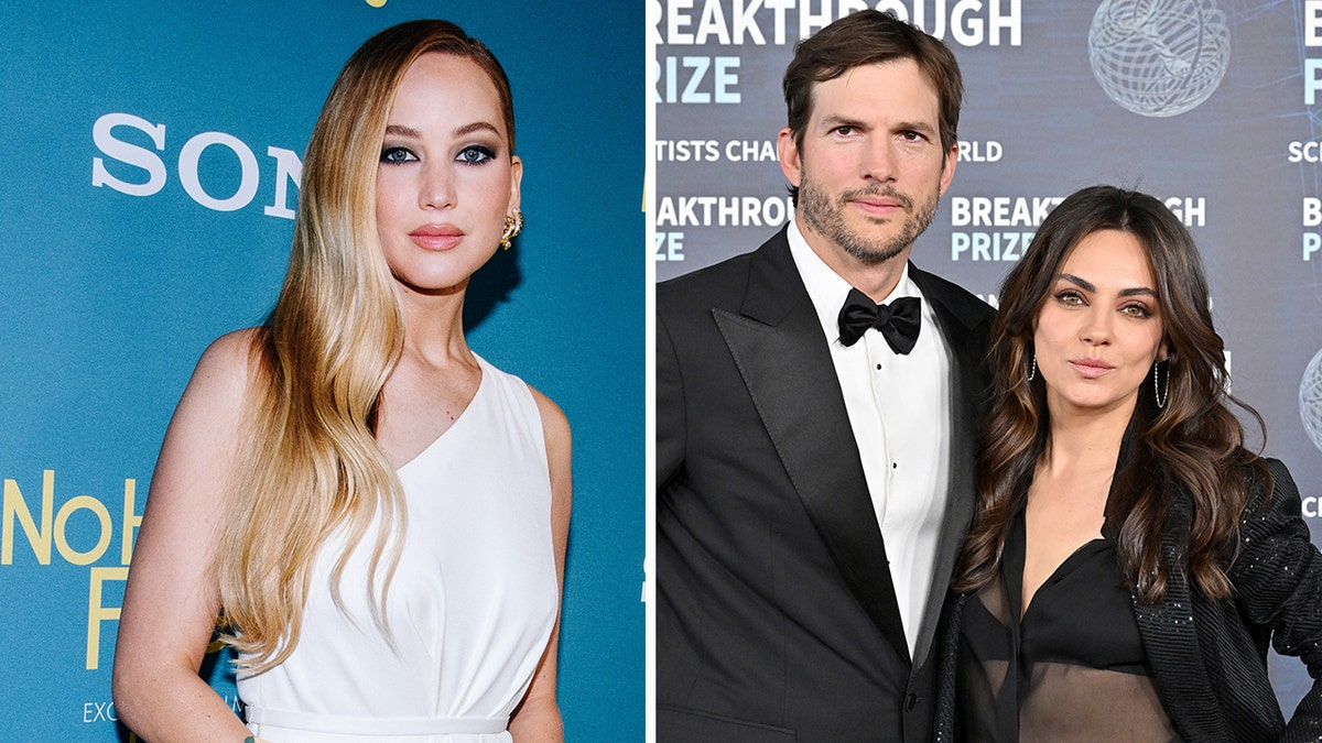 jen lawrence ashton kutcher mila kunis