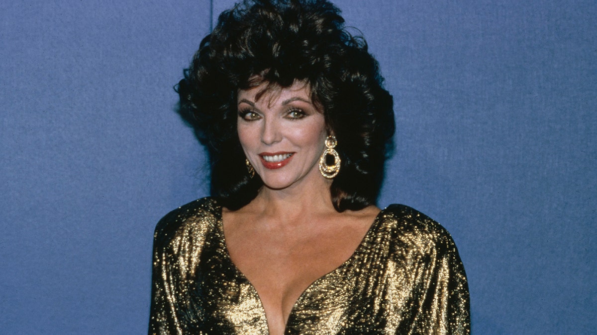 Joan Collins at the Emmy Awards in 1986