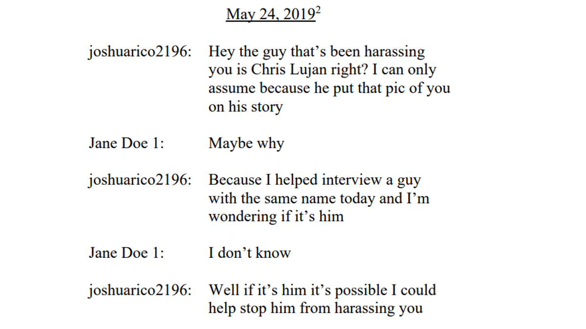 joshua rico text interaction