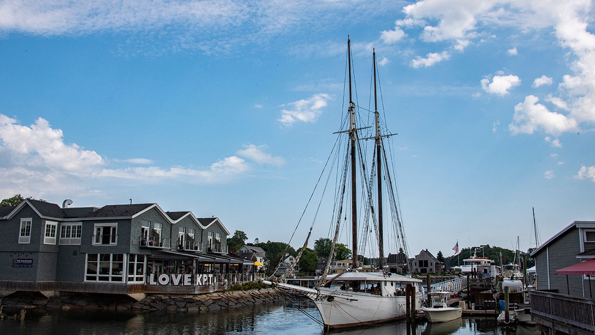 A view of the water in Kennebunkport, Maine