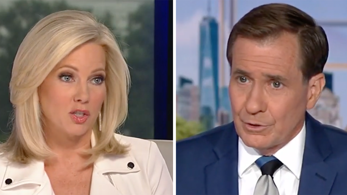 John Kirby and Shannon Bream