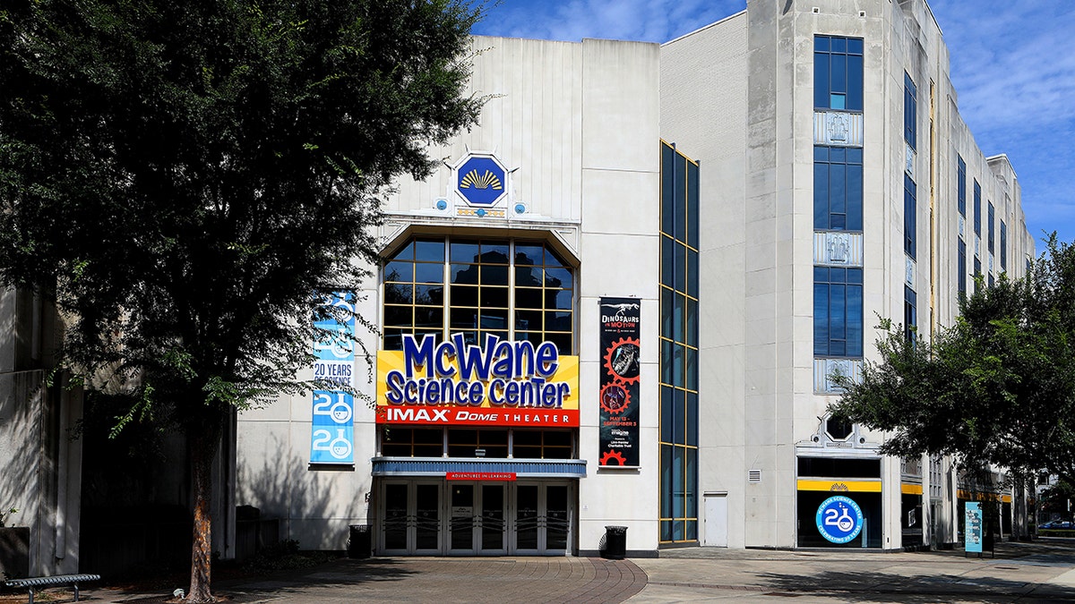 An exterior view of the McWane Science Center in Birmingham, Alabama