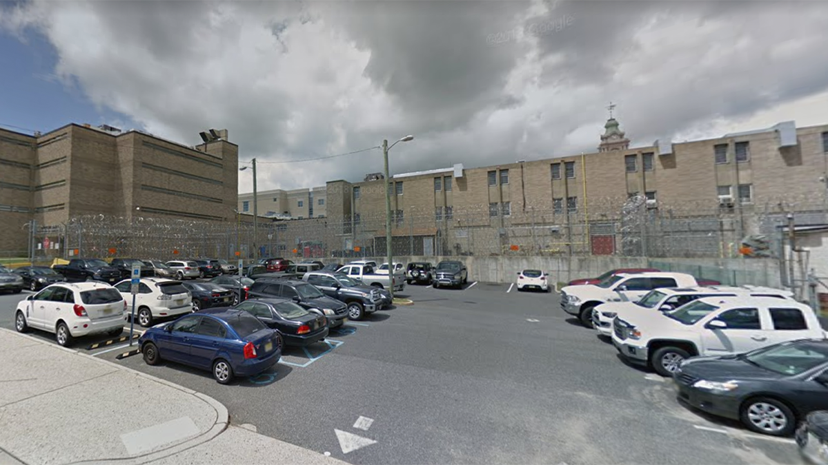 New Jersey jail seen from parking lot