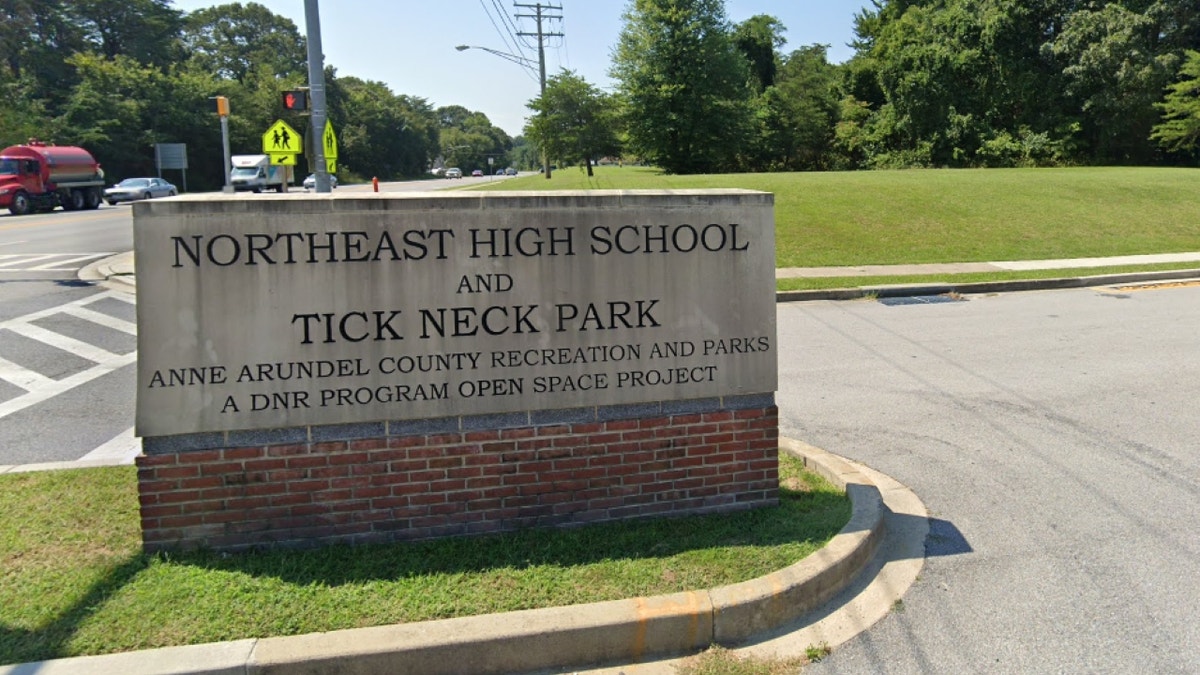 Northeast High School sign