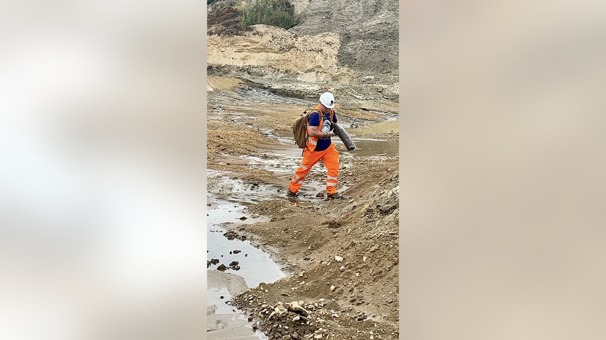 Mammoth tusk finding