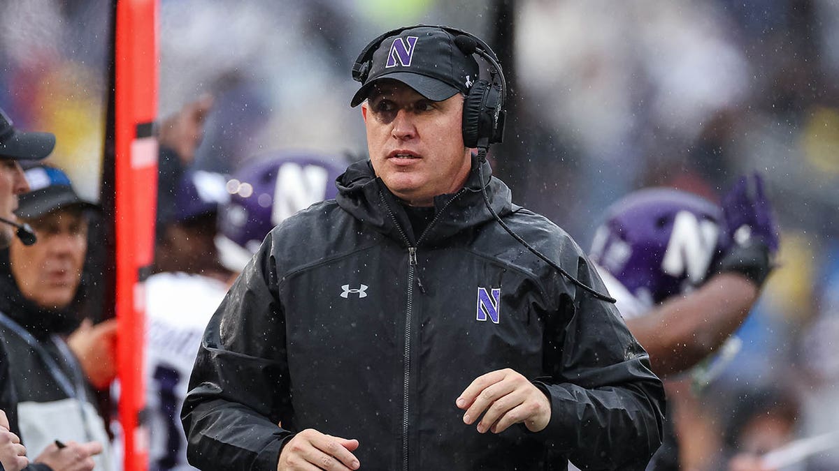 Pat Fitzgerald on sideline