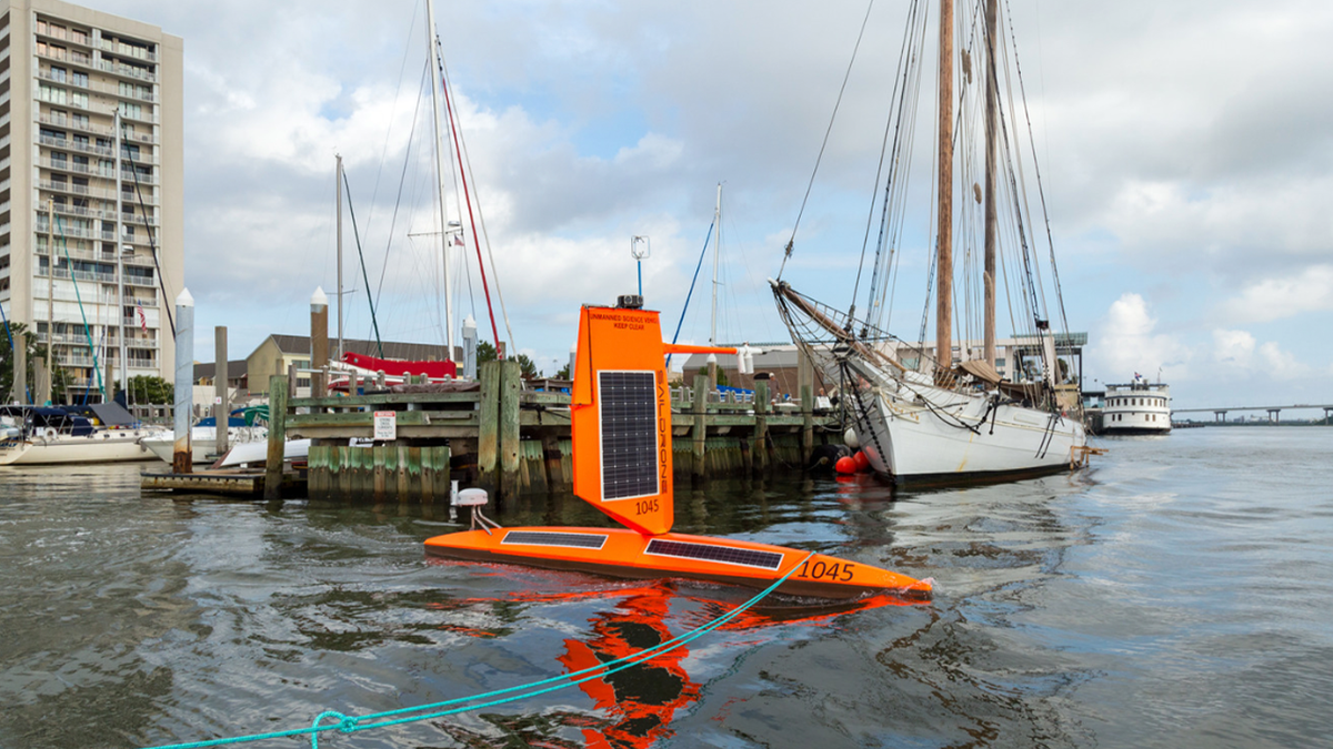 Saildrone in water