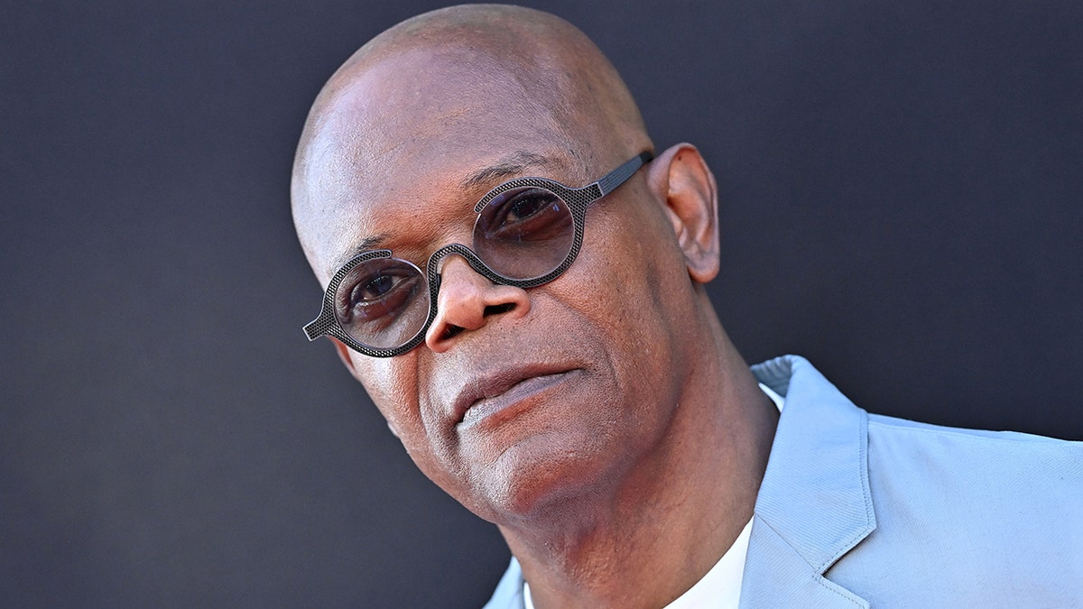 Samuel L Jackson at a premiere