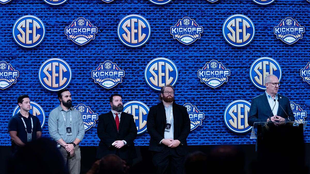 SEC Commissioner Greg Sankey honors law enforcement