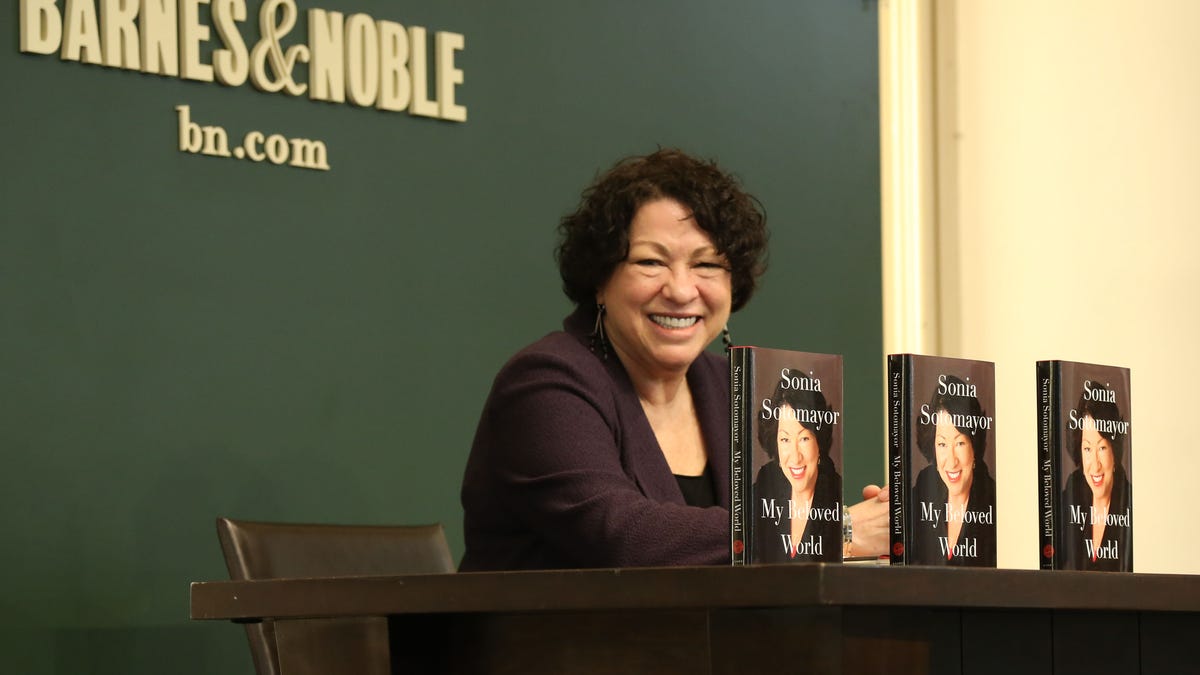 Supreme Court Justice Sonia Sotomayor promotes her new book "My Beloved World" at Barnes & Noble Union Square on Jan. 20, 2013 in New York City.