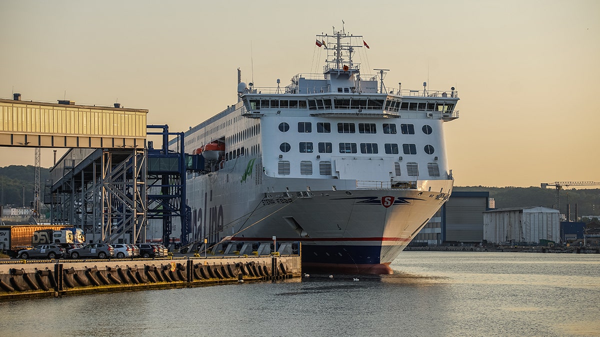 A Stena Line ferry docked in Gdynia, Poland