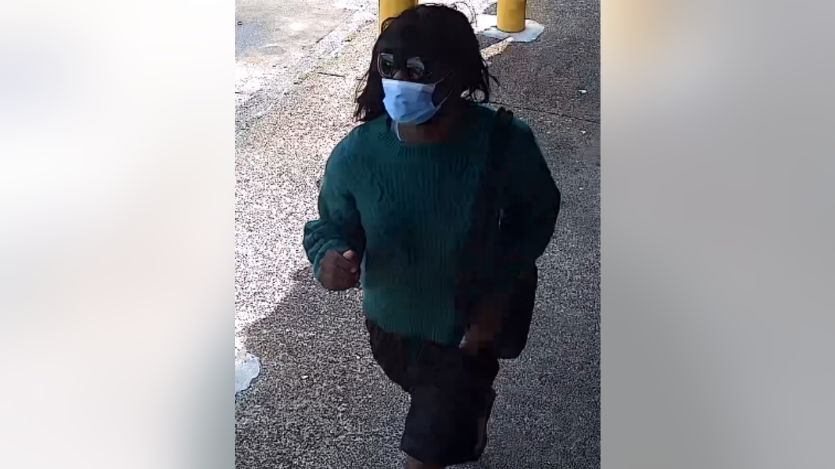 Suspect walking away from robbery