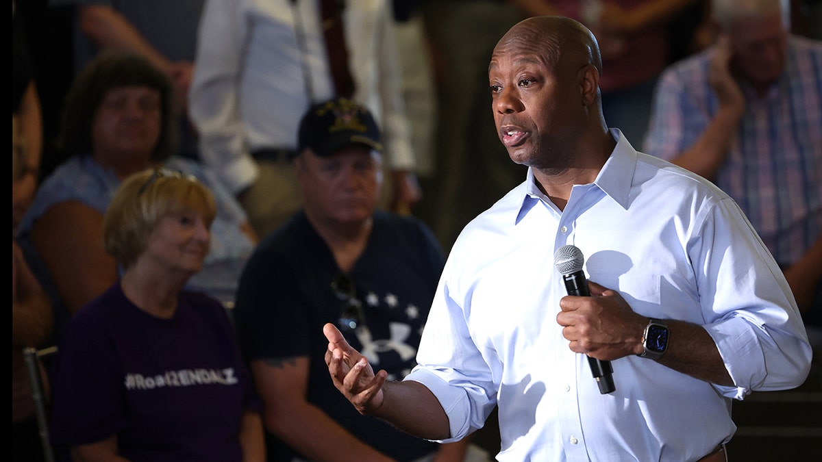 Republican presidential candidate Senator Tim Scott