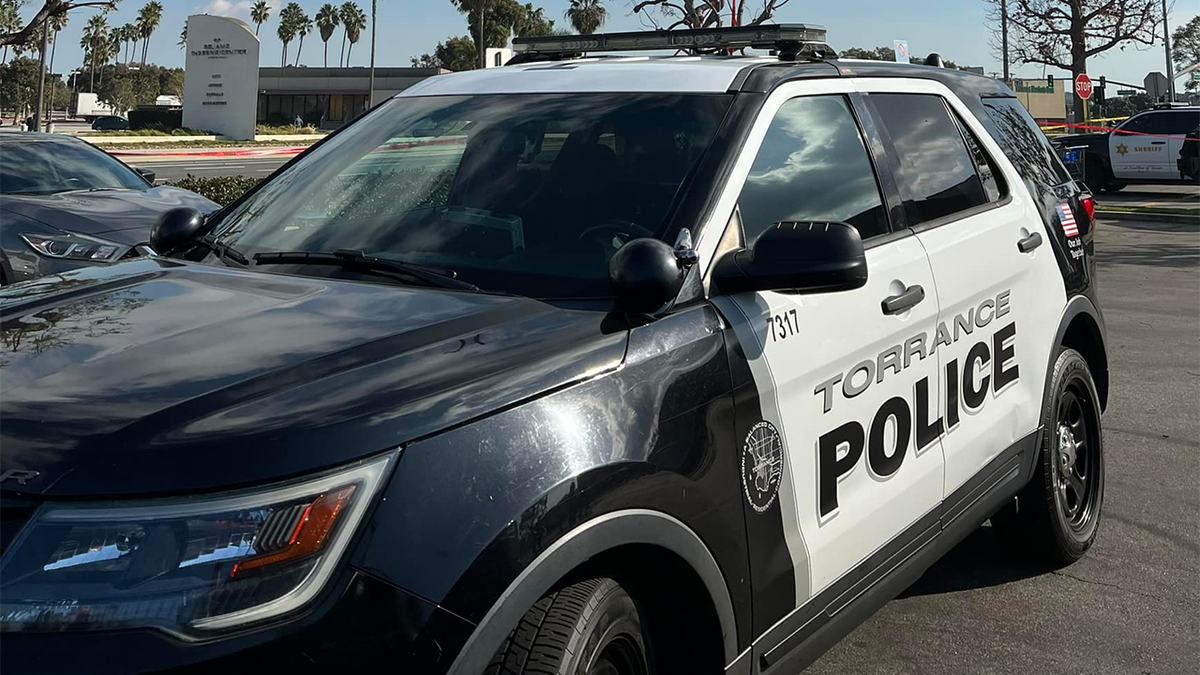 Parked Torrance police cruiser