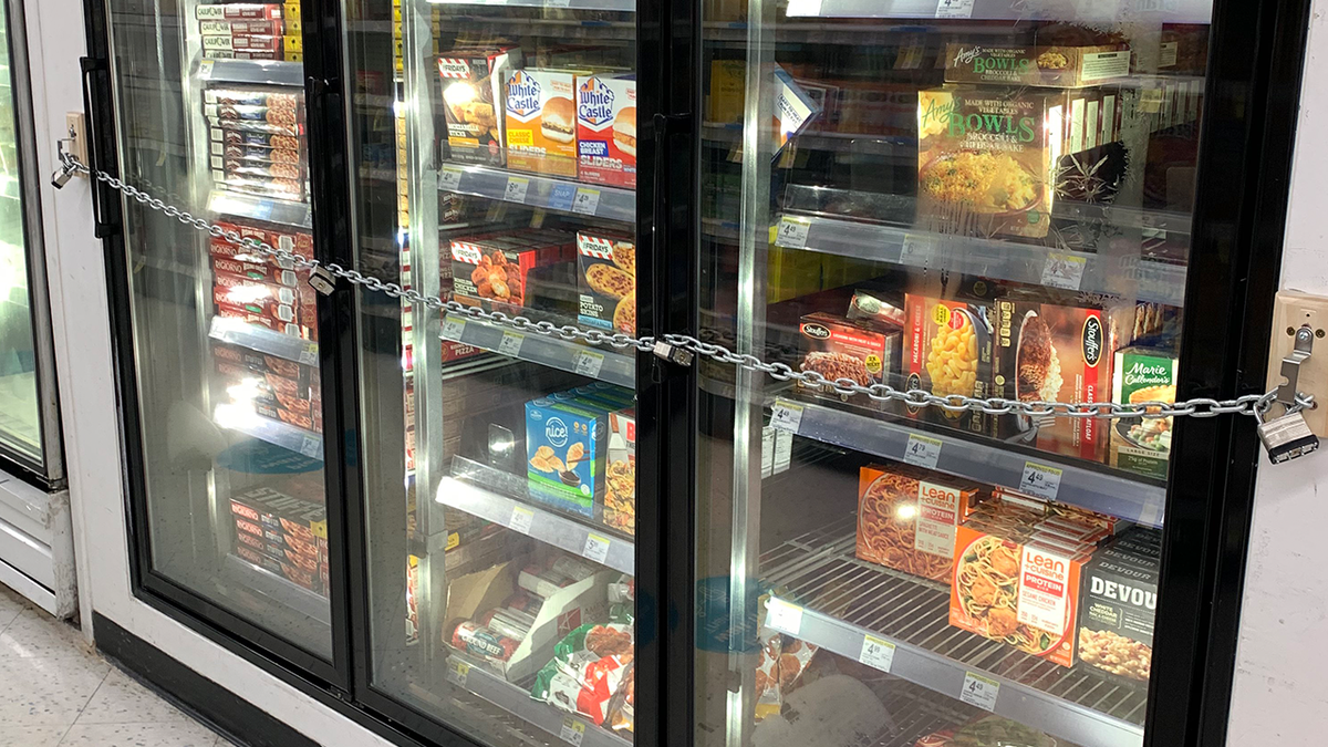 Pizza and microwavable food locked up in San Francisco Walgreens