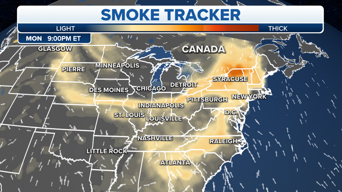 wildfire smoke map