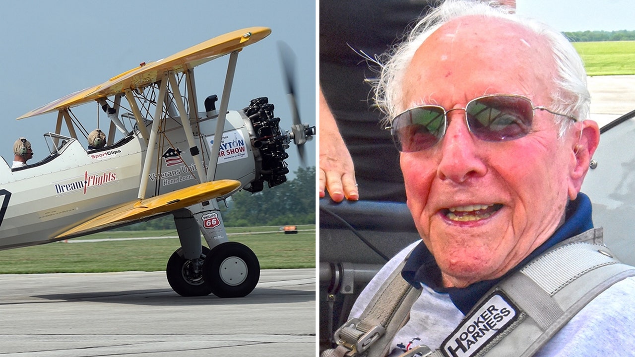 Navy veteran airman, age 100, flies again on vintage World 