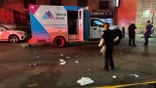 Ambulance parked with door open after EMT stabbed
