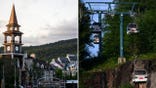 Mont Treblant ski resort and mountain gondolas