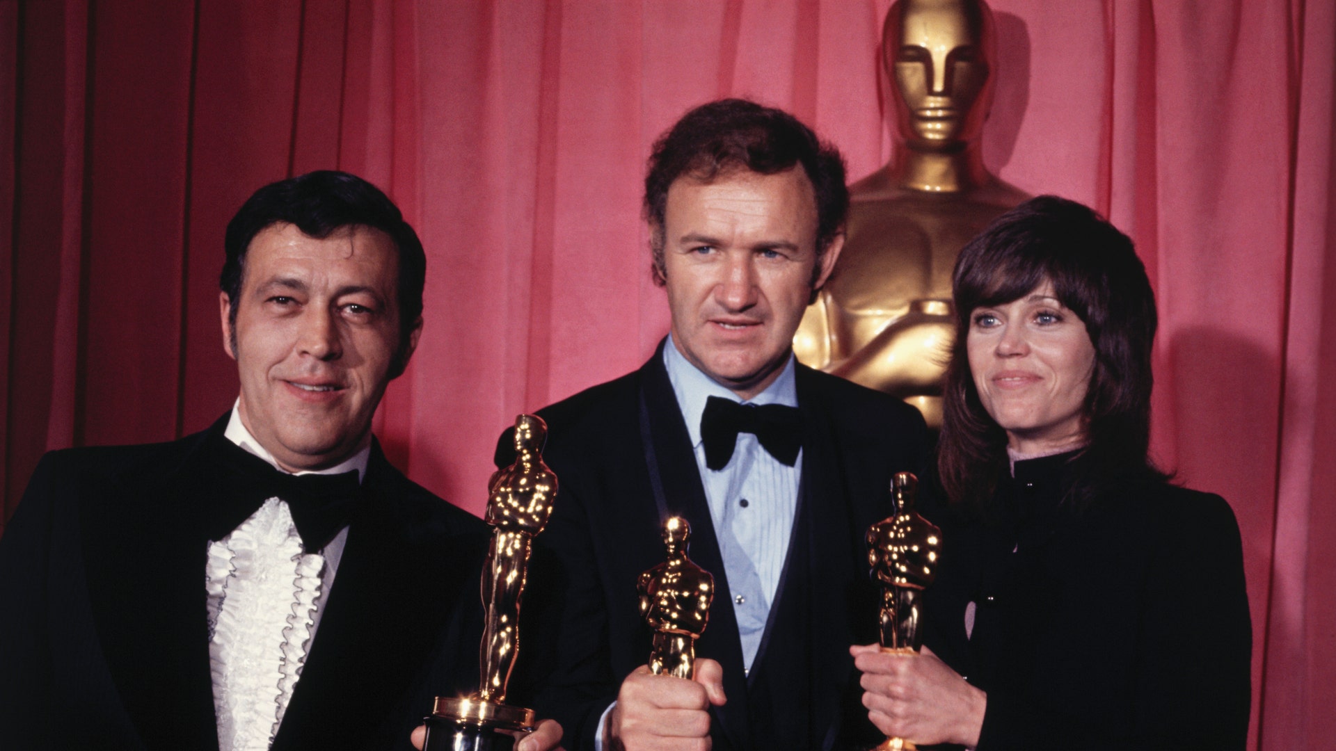 Gene Hackman with Best Actor Oscar