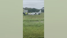 Small plane crash-lands on Martha's Vineyard after pilot passes out, passenger takes control