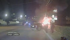 Texas police pull unconscious man from burning car in heroic rescue, video shows