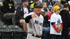 Marlins third base coach fractures leg after getting hit by foul ball