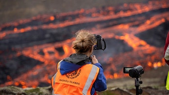 Tourists warned to stay away from erupting volcano in Iceland due to spewing lava, noxious gases