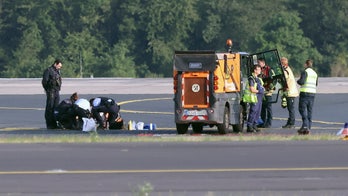 Activists' strange runway glue protest disrupts dozens of flights as capital's roads also targeted