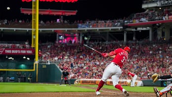 Reds' Christian Encarnacion-Strand crushes go-ahead home run for first big league hit