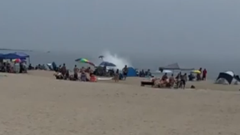 Video captures plane crash landing at New Hampshire beach