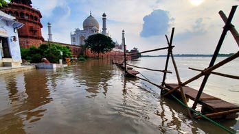 Flooding in India causes river to lap walls of Taj Mahal, prompting concerns of damage