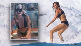 Gisele surfs in bikini, and Heidi Klum flashes her abs aboard yacht as stars heat up July 4th holiday weekend