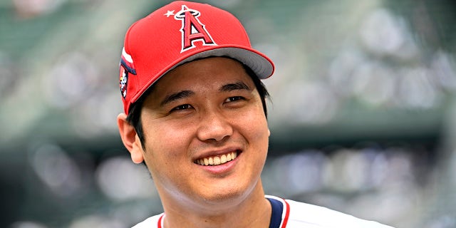 Shohei Ohtani smiles