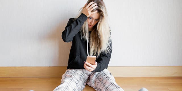 Stressed woman