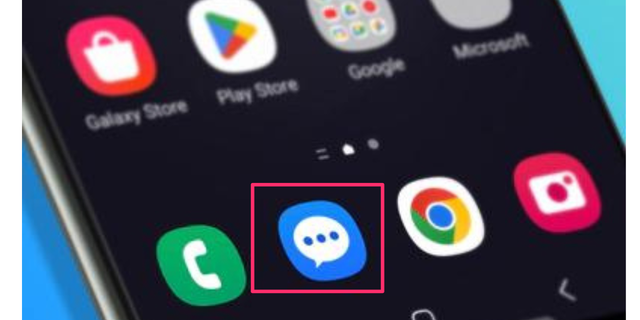 افتح تطبيق المراسلة على Android لإرسال صور GIF