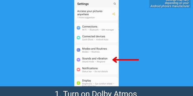 Android screenshot tap sounds and vibrations