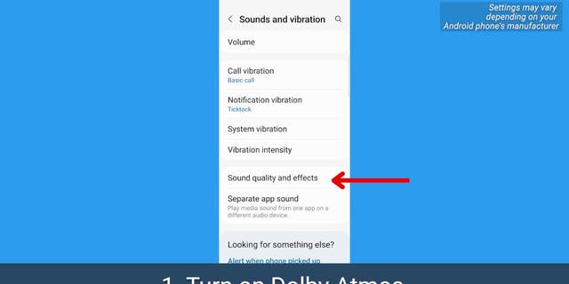 Android screenshot tap sound quality
