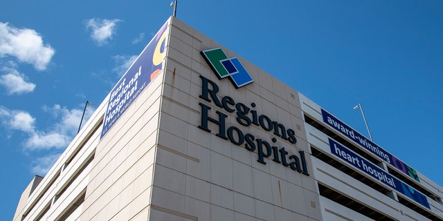 The outside of Regions hospital 